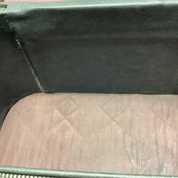 Vintage 50s 60s SKYWAY Luggage Train Cosmetic Case Mid Century Pinup Glam Travel - Picture 14 of 15